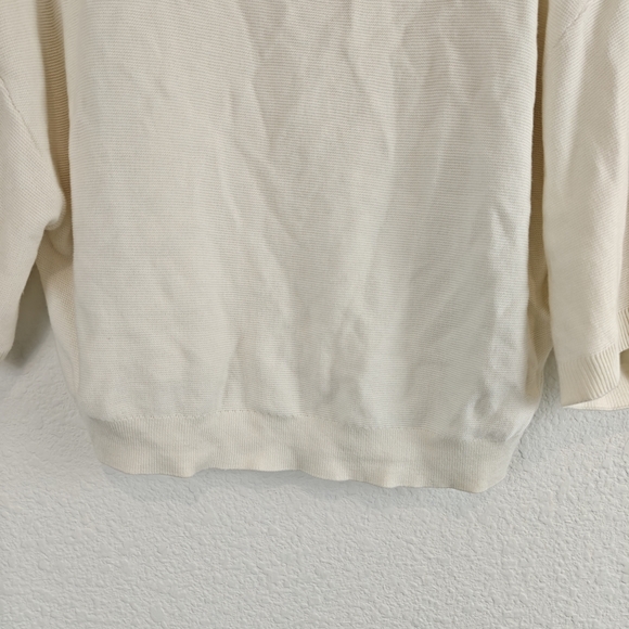 ba&sh Cream Bahi 3/4 Sleeve Boat Neck Jeweled Sweater Small - Picture 6 of 16